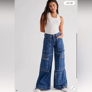 The Ragged Priest Creep Wide-Leg Combat Jeans